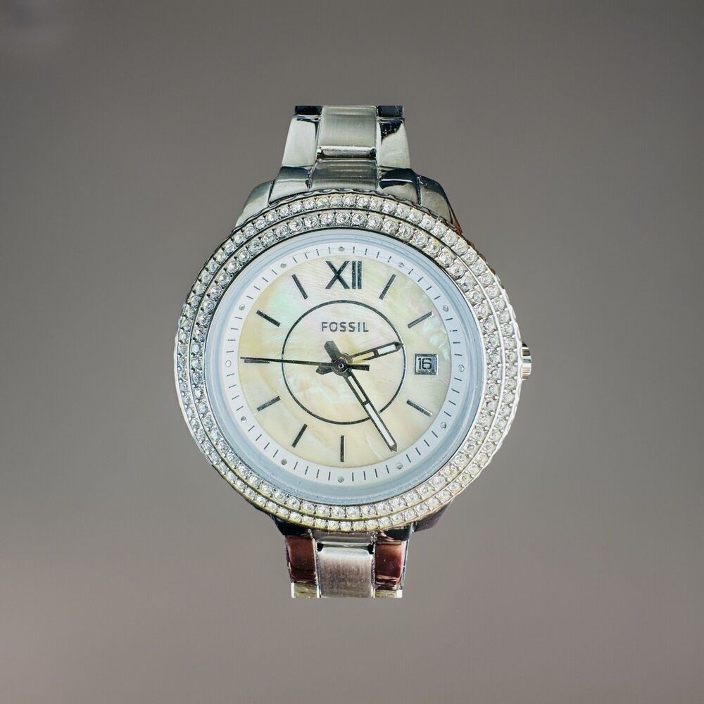 Fossil Watch Women’s ES5137 Stella Silver Stainless Steel Crystal Accents